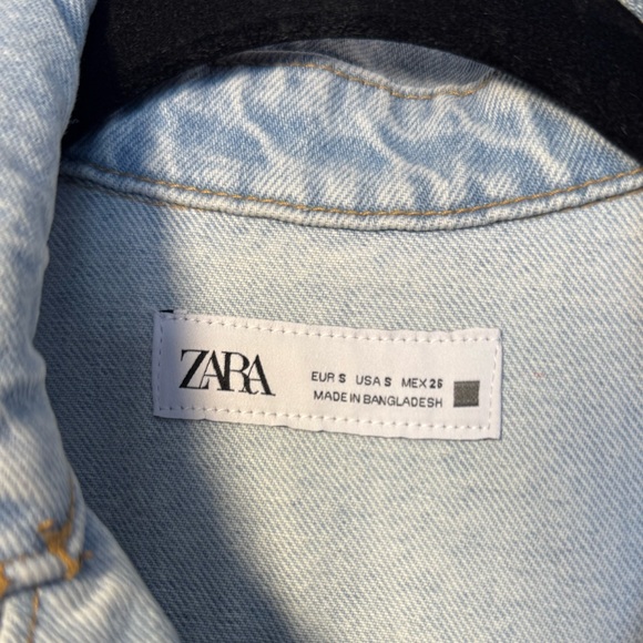 Zara Light Blue Denim Jumpsuit - Picture 2 of 4